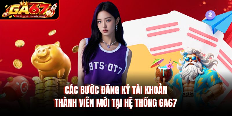 Các bước đăng ký tài khoản thành viên mới tại hệ thống GA67